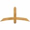 Ekena Millwork Bellingham Rough Sawn Timber Gable Bracket, Western Red Cedar, 48"W x 24"H x 2"D x 4"F, 12/12 Pitch GBW048X24X0204BEL00RWR - alternate 1